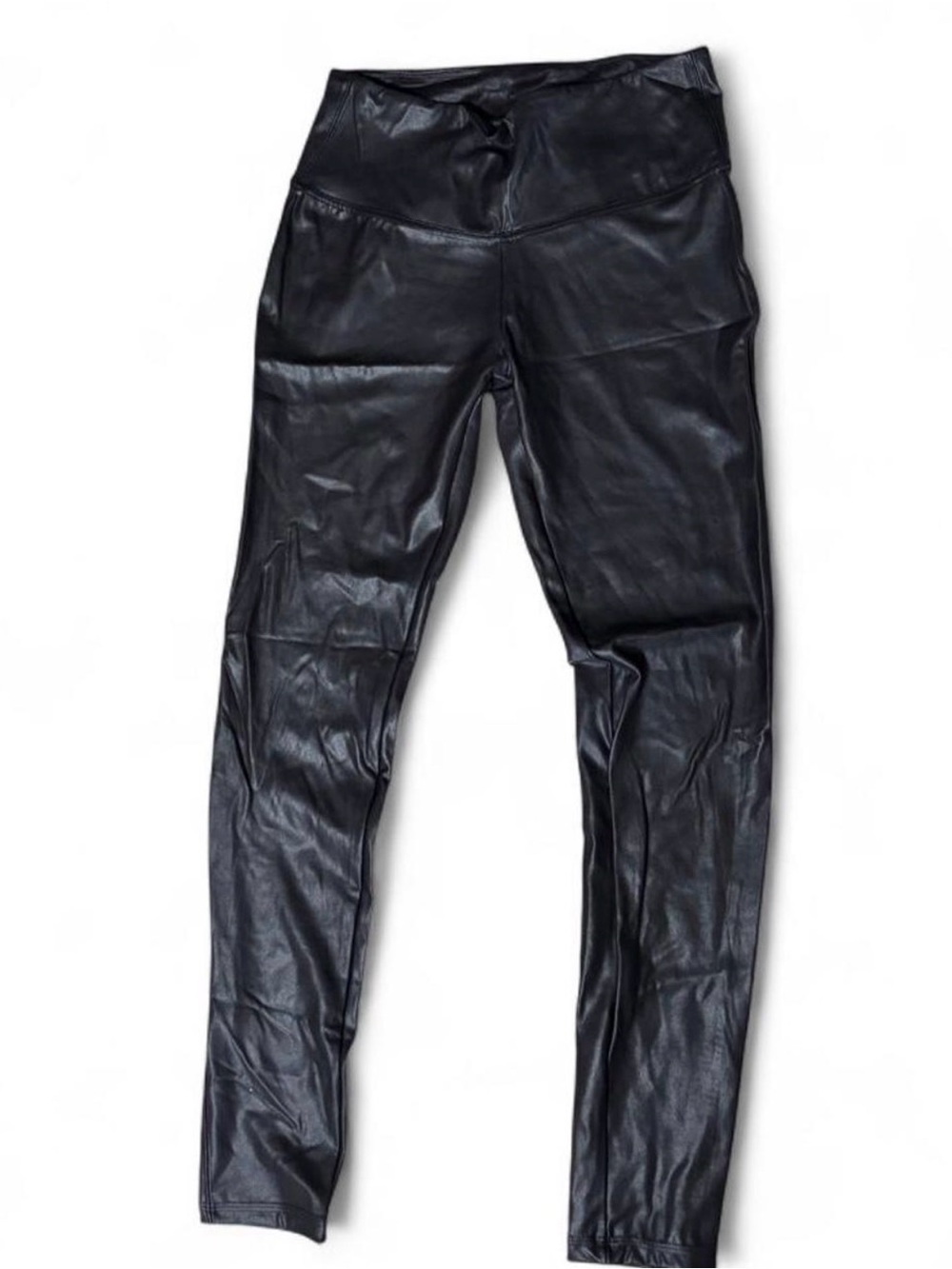 Black faux leather leggings in a M #fauxleather